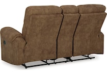 edenwold brindle reclining console loveseat   