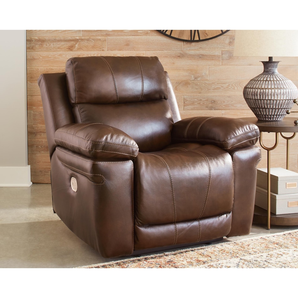 edmar power leather recliner   