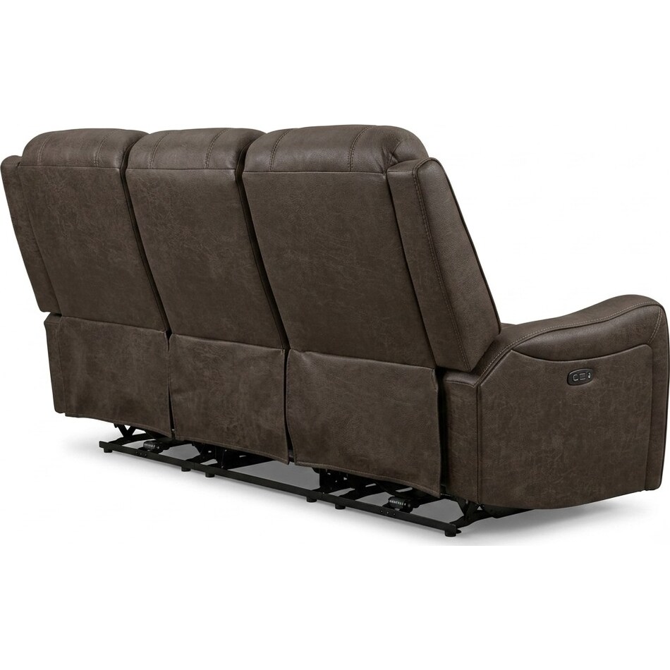 edson brown power reclining sofa   
