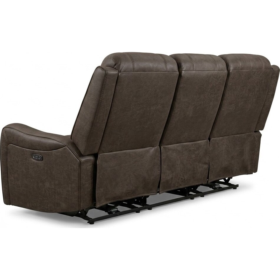 edson brown power reclining sofa   