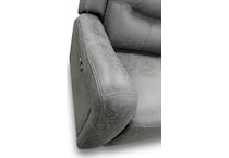 edson grey power reclining loveseat   