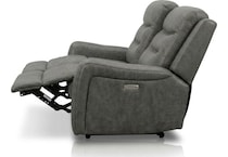 edson grey power reclining loveseat   