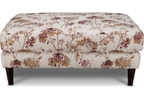 eleanor floral cocktail ottoman   