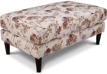 eleanor floral cocktail ottoman   