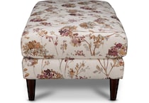 eleanor floral cocktail ottoman   