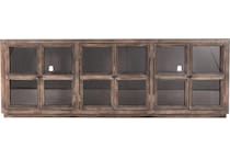 element aged brown accent cabinet   