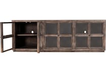 element aged brown accent cabinet   