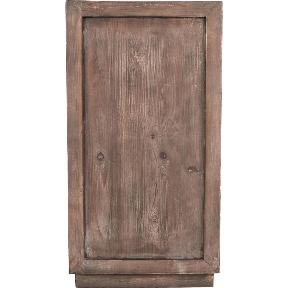 element aged brown accent cabinet   