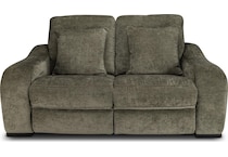 elena olive power reclining loveseat   