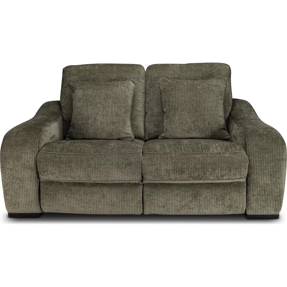 elena olive power reclining loveseat   