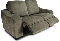 elena olive power reclining loveseat   