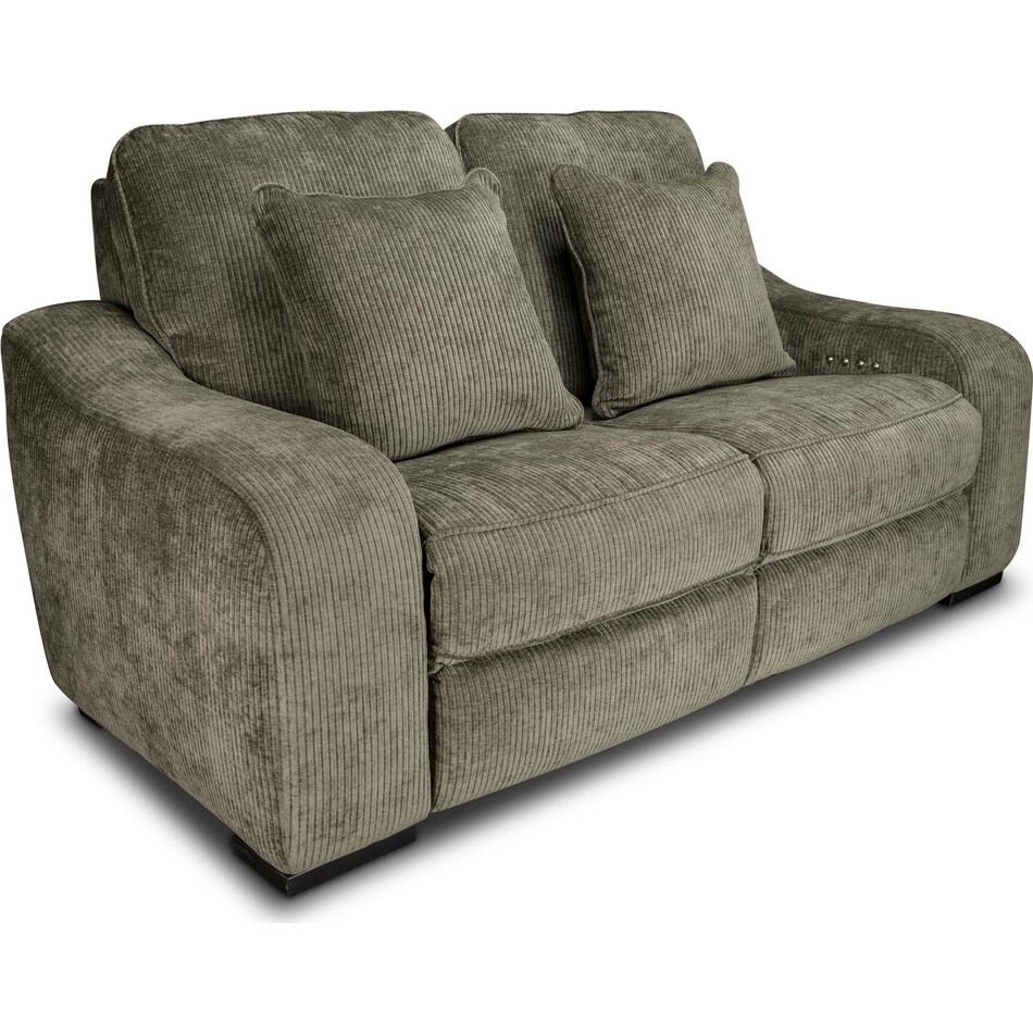 elena olive power reclining loveseat   