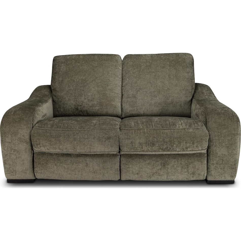 elena olive power reclining loveseat   