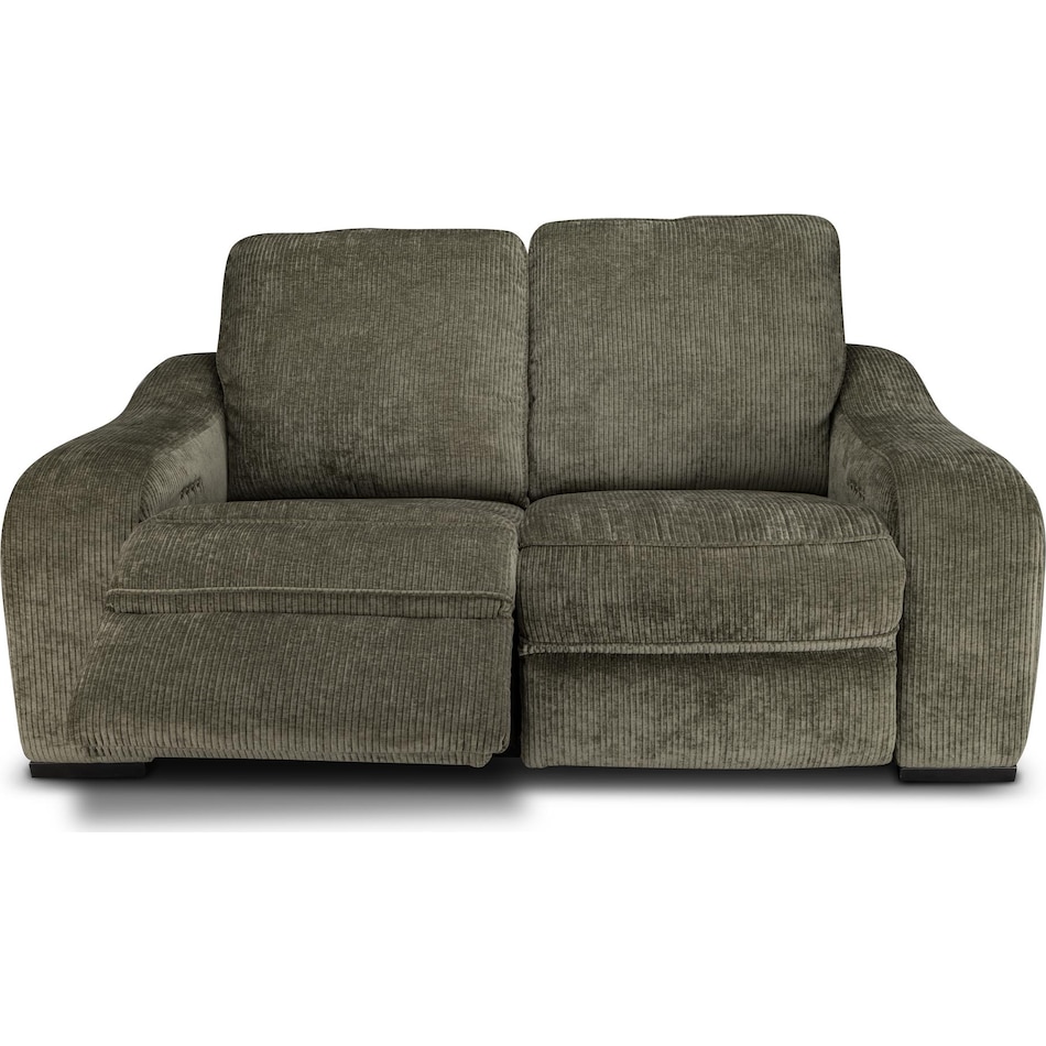 elena olive power reclining loveseat   