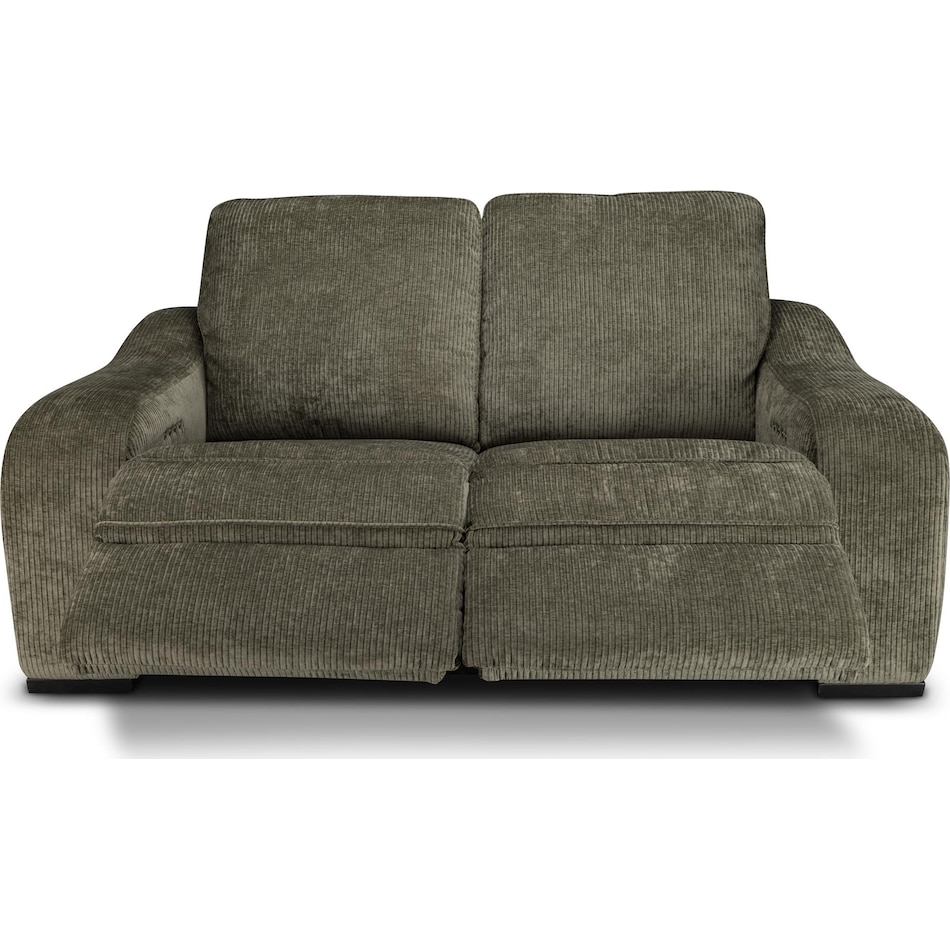 elena olive power reclining loveseat   