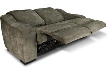 elena olive power reclining loveseat   