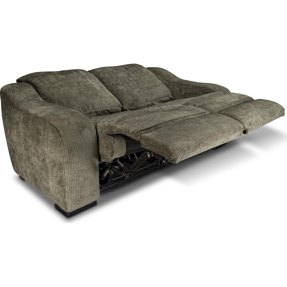 elena olive power reclining loveseat   