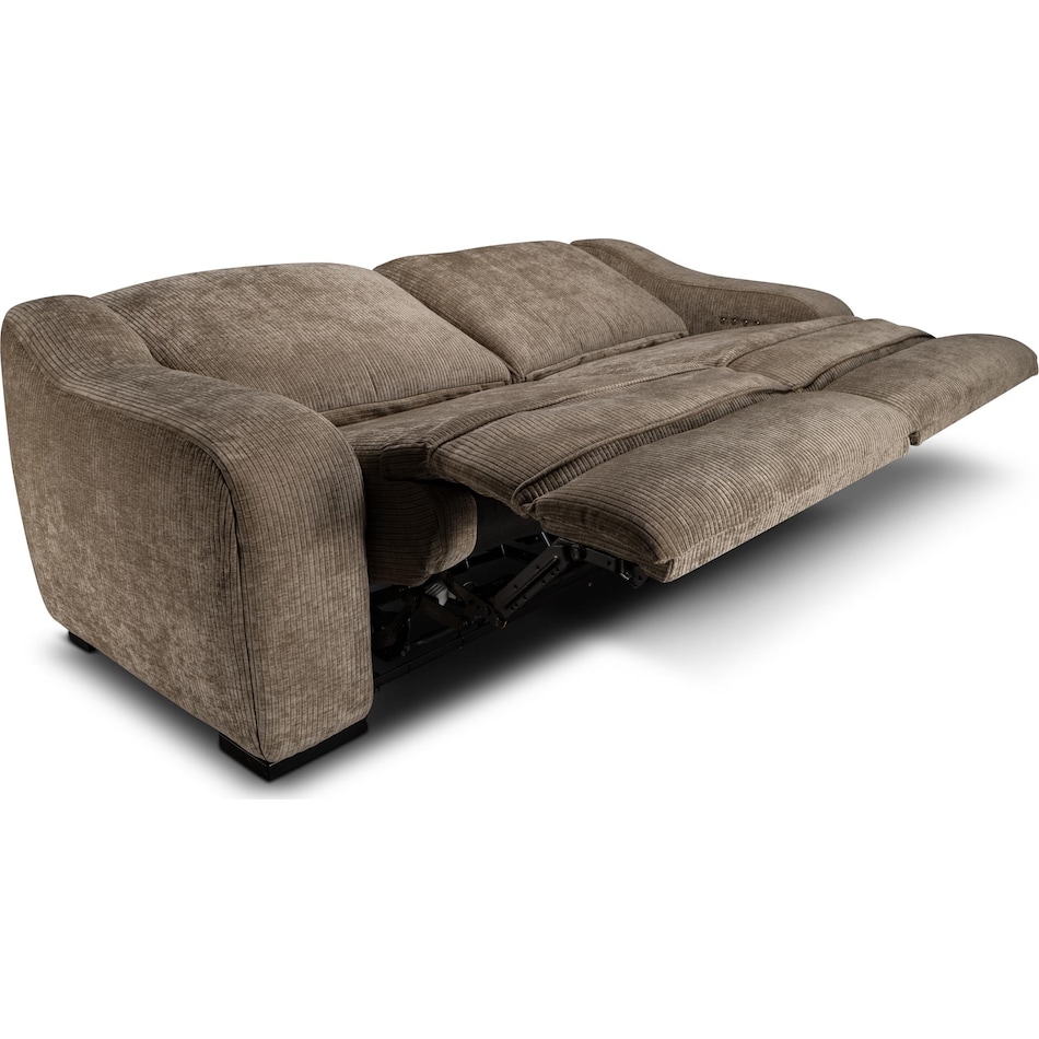 elena sable power reclining sofa   