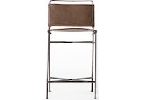 elise distressed brown waxed black counter chair   