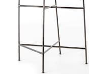 elise distressed brown waxed black counter chair   