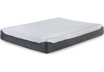 elite inch white blue mattress queen   