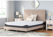 elite inch white blue mattress queen   