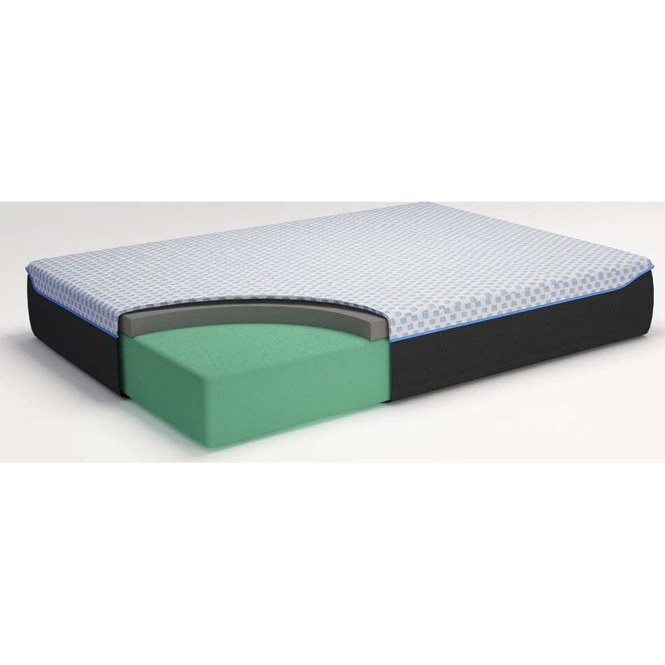 elite inch white grey mattress twin   