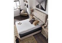 elite inch white grey mattress twin   