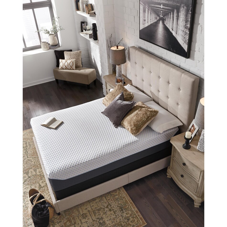 elite inch white grey mattress twin   