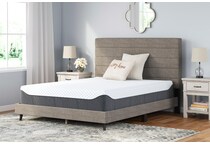 elite inch white grey mattress twin   