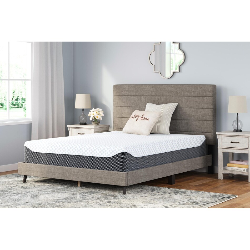 elite inch white grey mattress twin   
