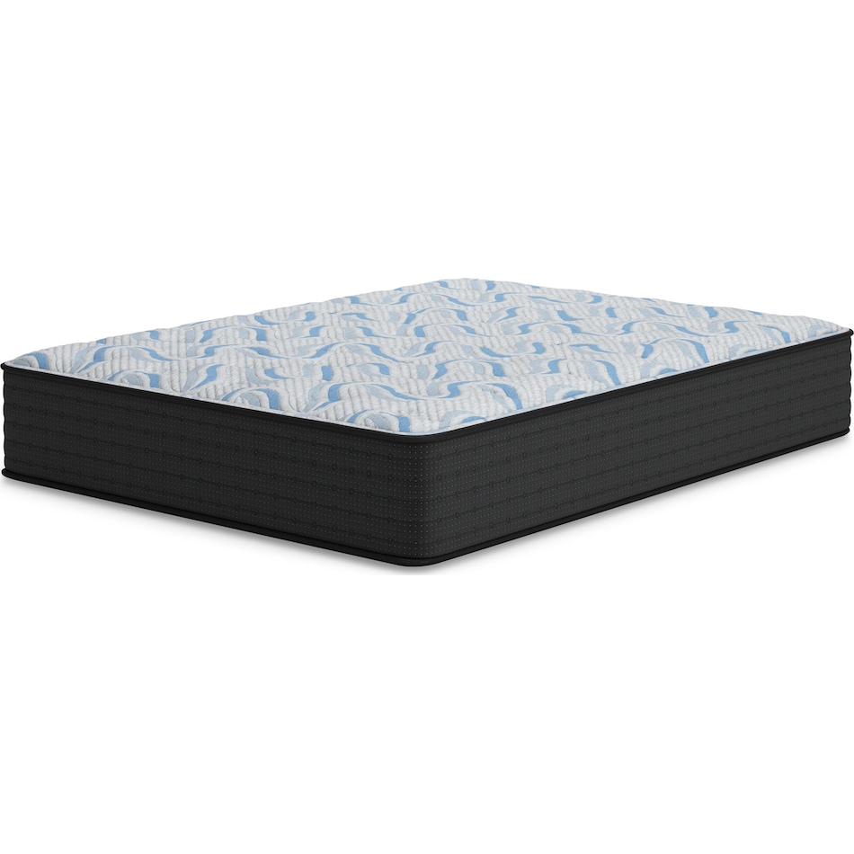 elite springs firm grey blue mattress cal king   