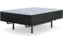 elite springs firm grey blue mattress cal king   
