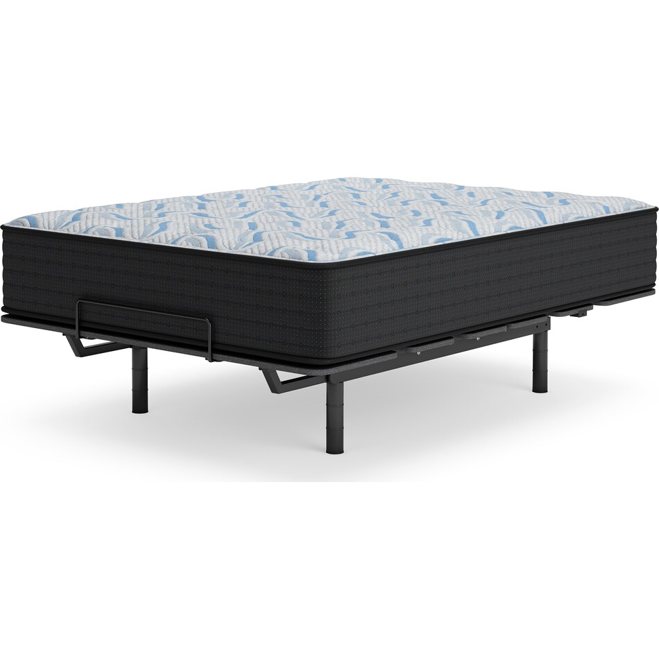 elite springs firm grey blue mattress cal king   