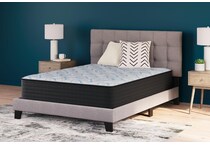 elite springs firm grey blue mattress cal king   
