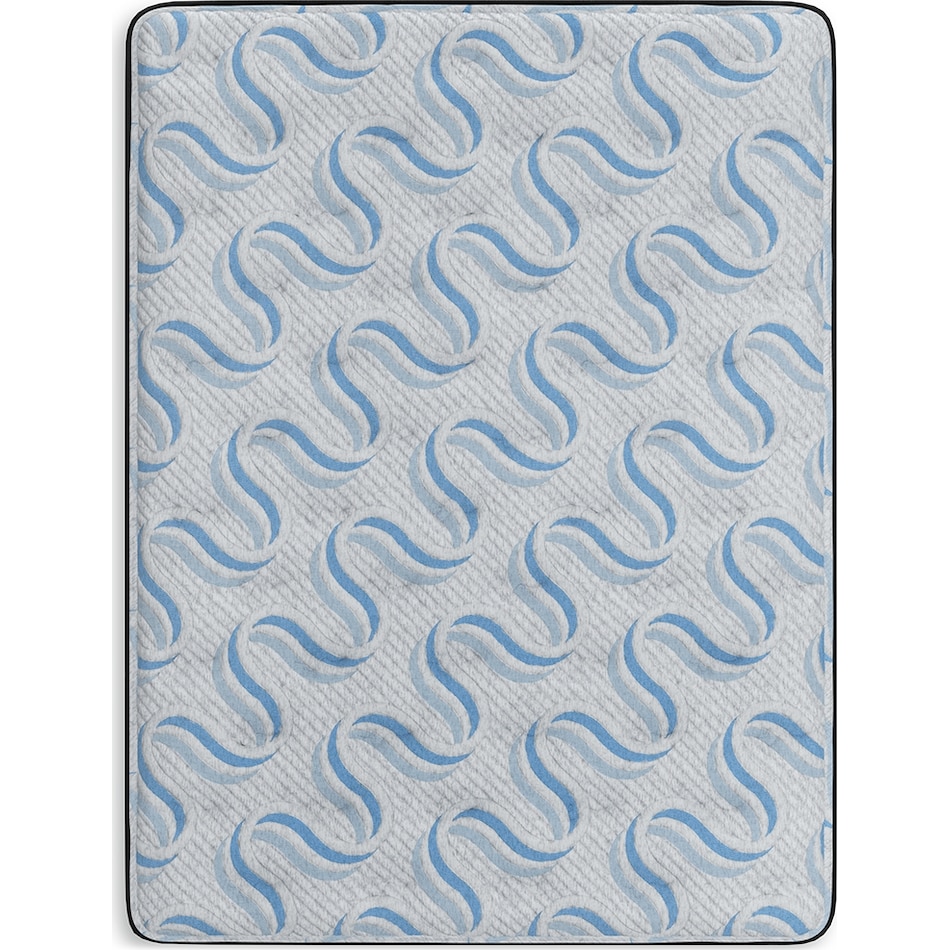 elite springs firm grey blue mattress cal king   