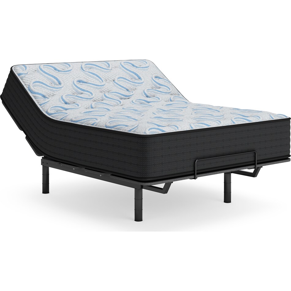 elite springs firm grey blue mattress cal king   