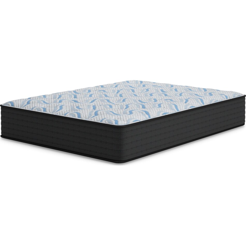 elite springs firm grey blue mattress queen   