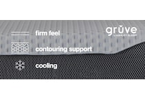 elite springs firm grey blue mattress queen   