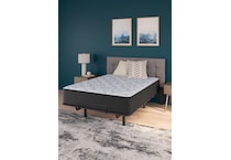 elite springs firm grey blue mattress queen   