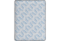 elite springs plush grey blue mattress cal king   