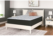 elite springs plush grey blue mattress cal king   
