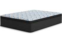 elite springs plush grey blue mattress king   