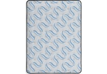 elite springs plush grey blue mattress king   