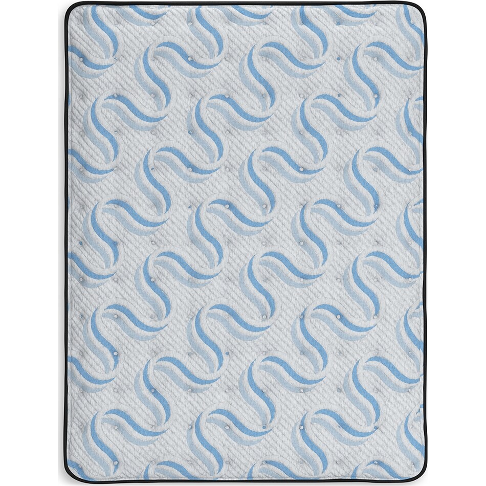 elite springs plush grey blue mattress king   