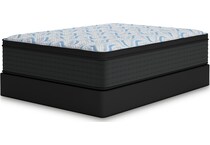 elite springs plush grey blue mattress king   