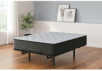 elite springs plush grey blue mattress king   