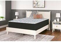 elite springs plush grey blue mattress king   