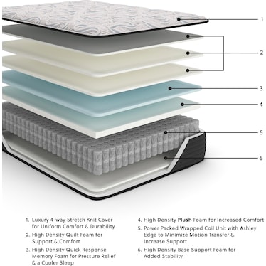 ASHLEY SLEEP ELITE SPRINGS PLUSH MATTRESS