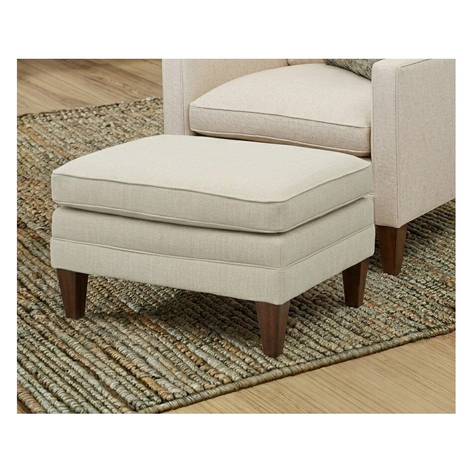 ellis beige ottoman   